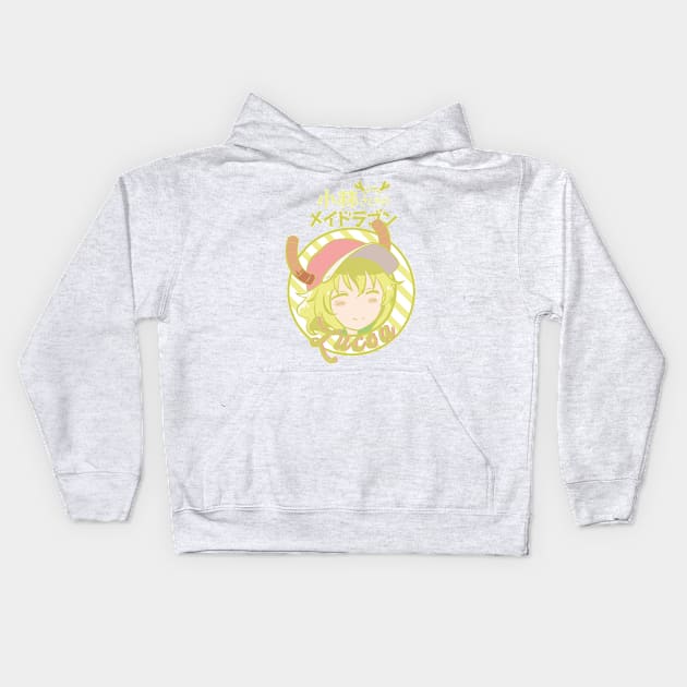 MISS KOBAYASHI'S DRAGON MAID: LUCOA (WHITE) Kids Hoodie by FunGangStore